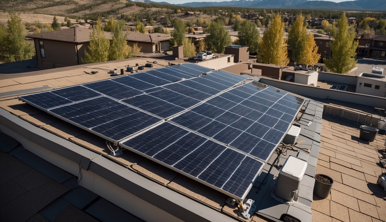 solar panels on a home in Colorado