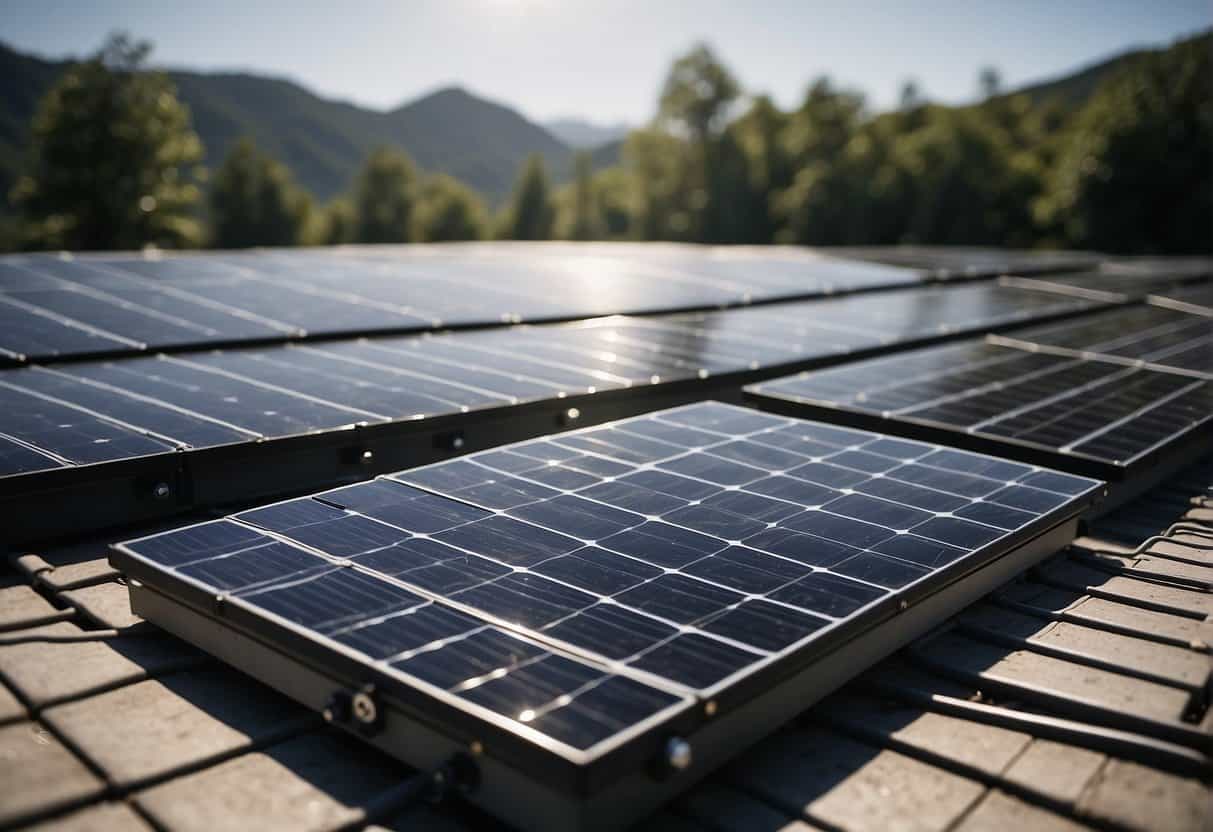 Solar panels sit idle, untouched by sunlight for an extended period