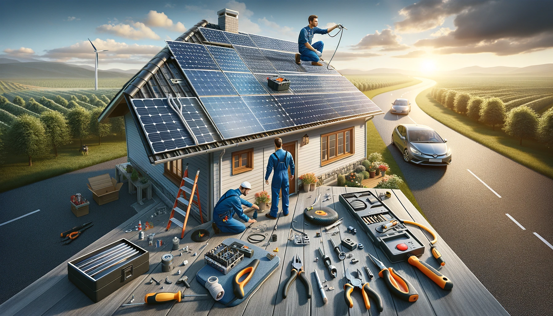Preventive maintenance practices for solar panels.